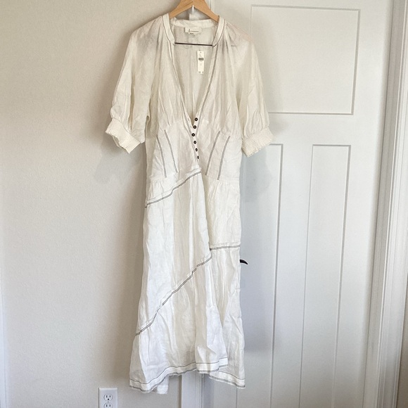 ❌Sold-Anthropologie V-Neck Corset Dress - Picture 5 of 15